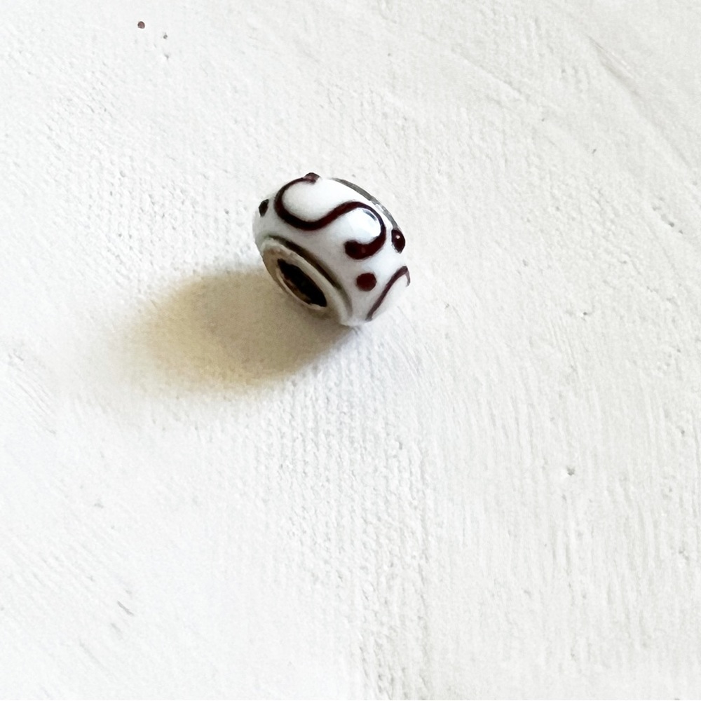 Sterling Silver and glass bead for Pandora Charm Bracelet